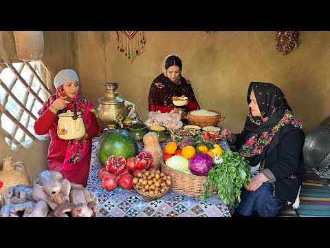 IRAN! Yalda Eve and Cooking Stuffed Chicken for Longest Night of year