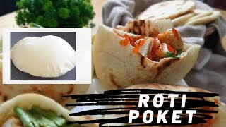 Roti Poket aka Roti Pita | Easy Pocket Bread | No Oven & Mixer