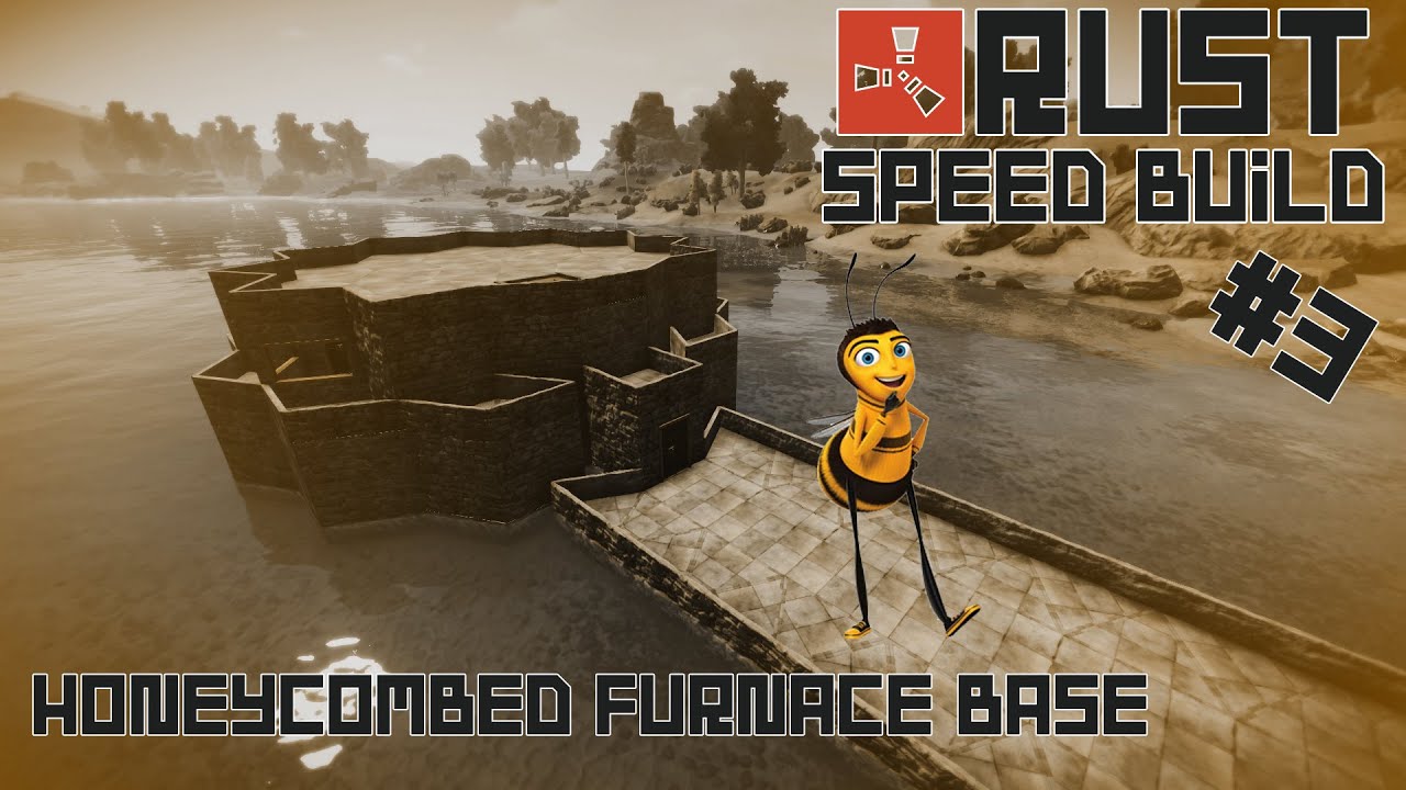 RUST Furnace Base" Speed Build 3 How to Build a