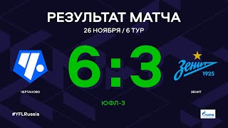 ЮФЛ-3. Чертаново (Москва) - Зенит (Санкт-Петербург). 6-й тур. Обзор