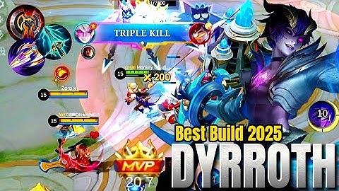 DYRROTH BEST BUILD 2025 ONE SHOT COUNTER GUIDE TO WIN IN EXP LANE! - MLBB