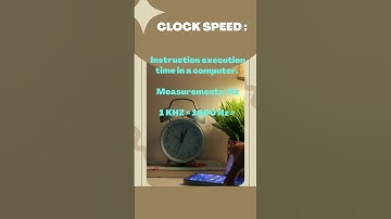 ICT Clock speed  | UGC NET PAPER 1 | Mc Graw Hill