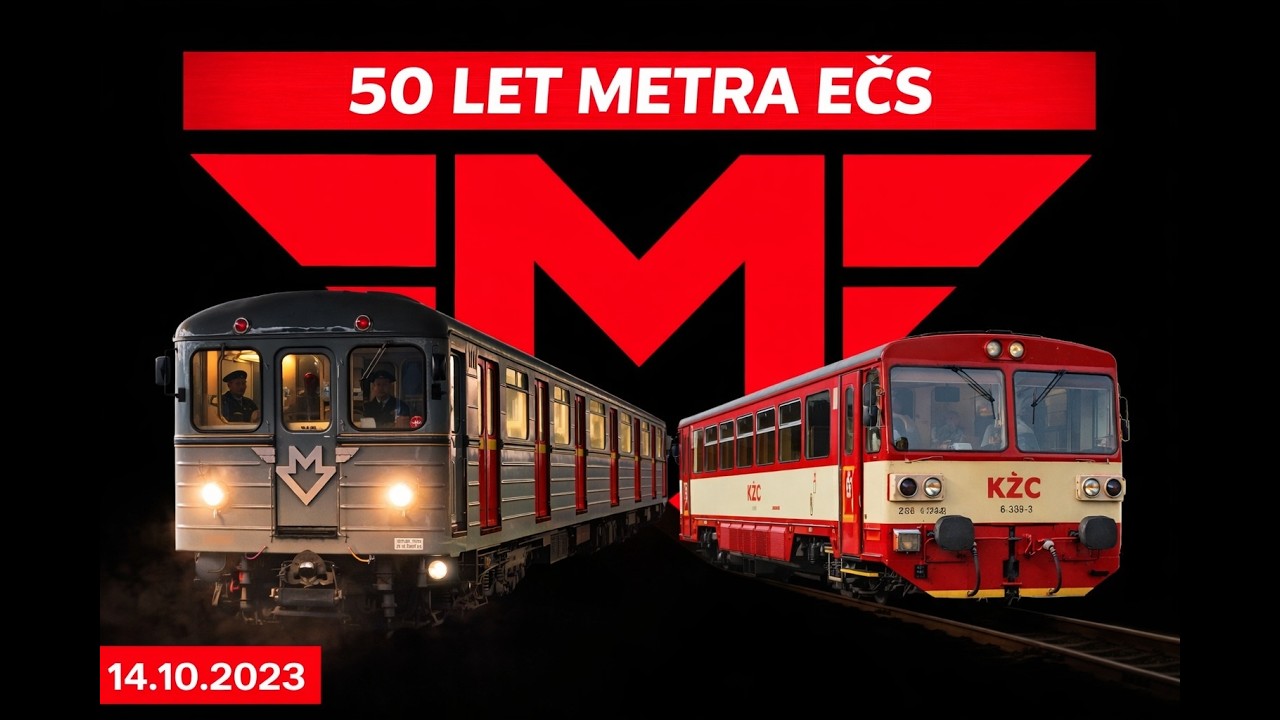 🚂 50 let pražského metra EČS | KŽC 810 & návrat do historie | Zážitková turistika