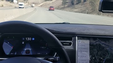 Tesla Model S 100D AP2 with update 2018 10 4 on Coquihalla