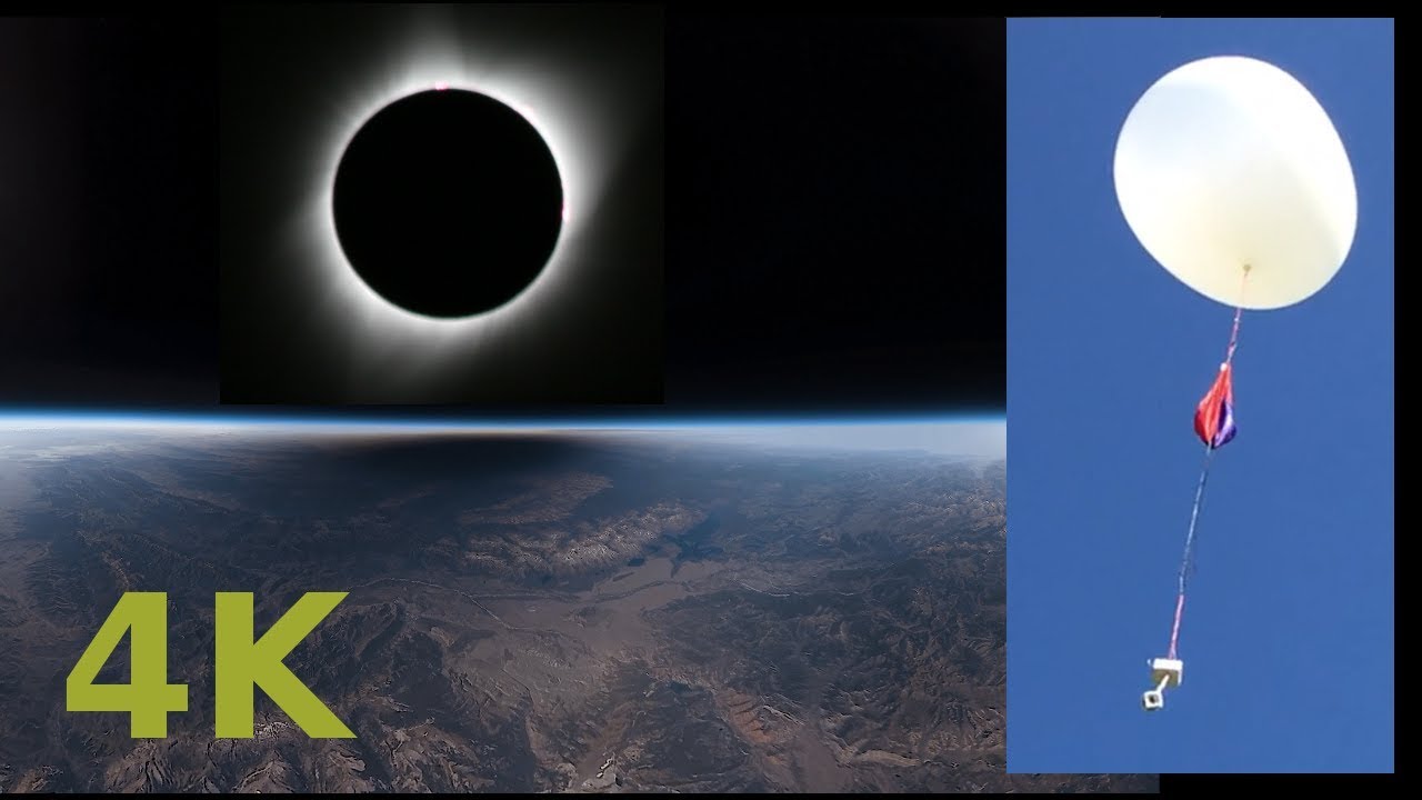 Totality from 100,000 feet. GoPro OMNI on a high altitude balloon