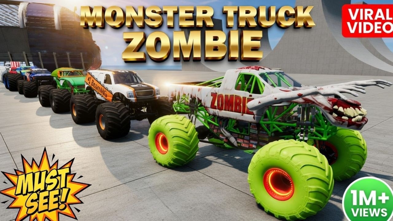 EPIC Monster Truck Jumps & Crashes! BeamNG.Drive #018 #beamngmods #usa #viral