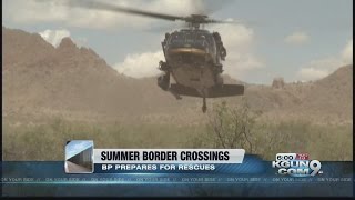 People from all over participate in Border Patrol safety rescue