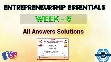 Entrepreneurship Essentials Week 6 Quiz Assignment Solution | NPTEL 2024 |