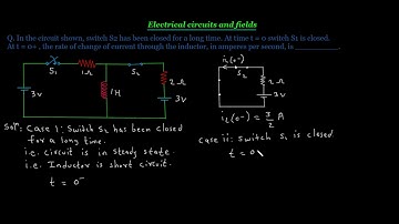 In the circuit shown, switch S2 has been closed for a long time. | Electrical Engineering