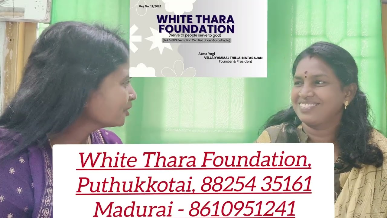 Exclusive Interview with the Founder of White Thara Foundation | Vision & Mission/ about our plans