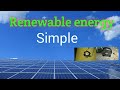 Renewable energy | Solar panel renewable energy simple explained