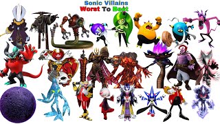 Sonic Villains Worst to Best