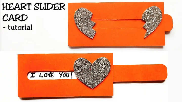 Heart Slider Card Tutorial | Love Slider Card Tutorial | Card Making Idea