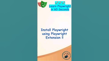 Playwright Tutorial | Install Playwright using Playwright Extension