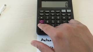 how to find out percentage of tax on calculator easy way