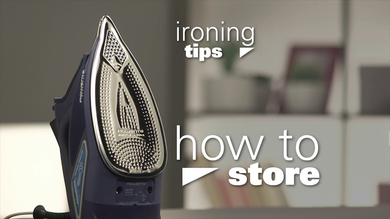 Rowenta Tip: How to Store your Iron - YouTube