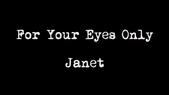 Happy Birthday Janet! James Bond Style!