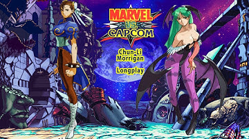 Marvel vs Capcom [Xbox 360] - Arcade Mode - Chun-Li & Morrigan