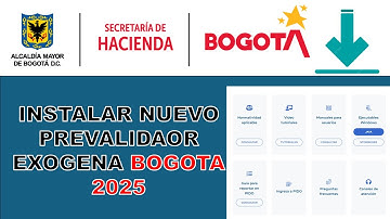 INSTALAR PREVALIDADOR EXOGENA BOGOTA SHD