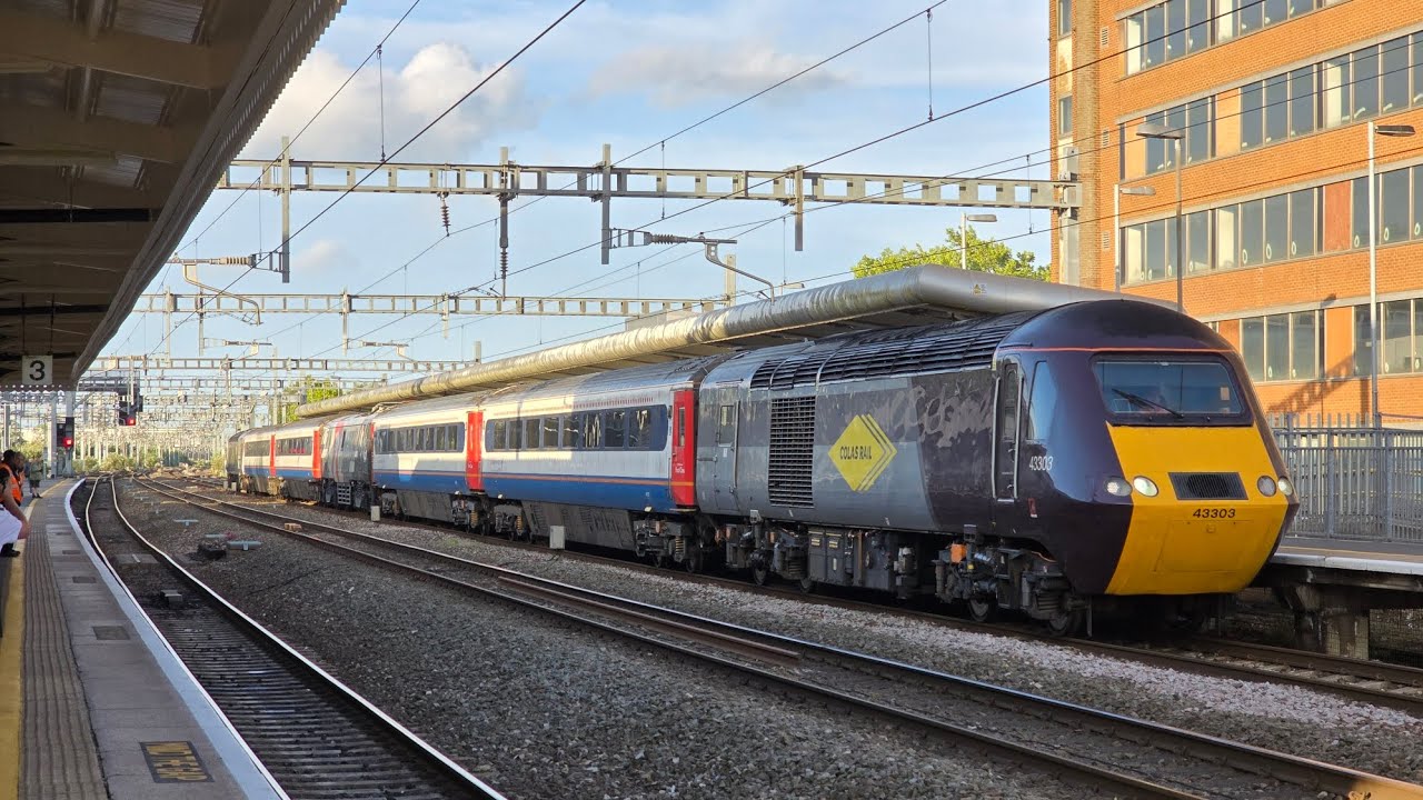 Class 91 Visits Swindon! 43303, 91117 & 43301 Work the DATS OHLE ...