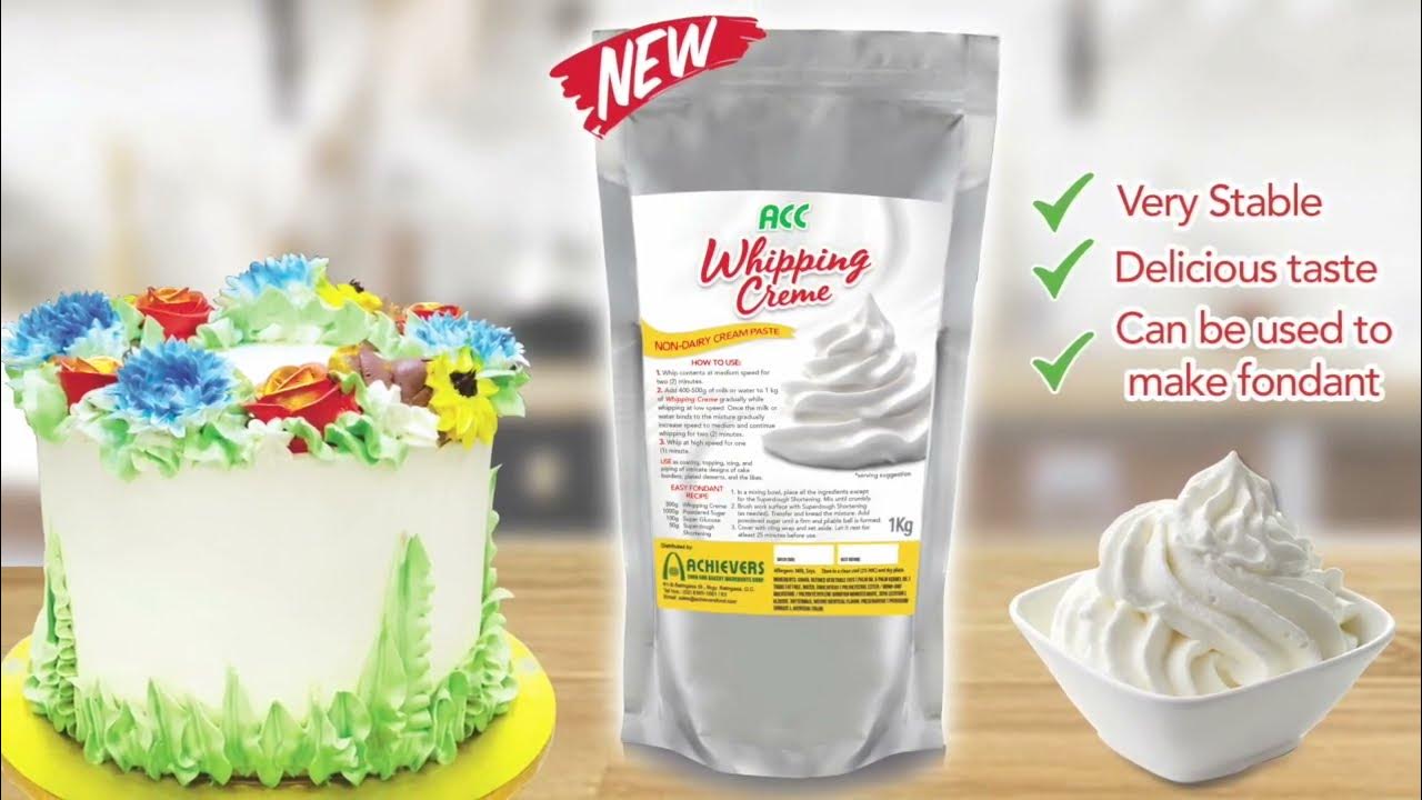 How to Use ACC Whipping Creme NonDairy Cream Paste YouTube