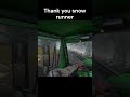 Average snow runner crash