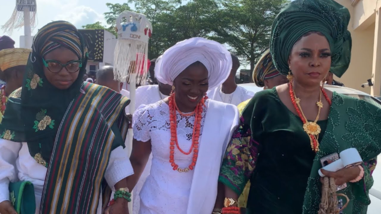 Royal Glamour! Ooni of Ife’s Olori Ashley Touched Down @ Olowu Palace for 2025 Kuta Day Celebration