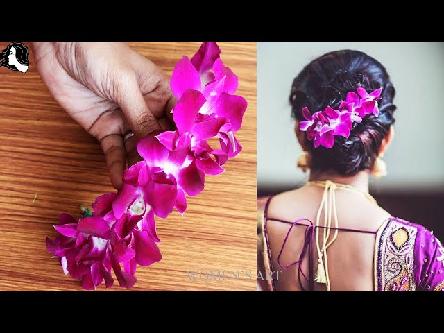 Bun Of Artificial Flowers, Hair Gajra Juda Veni For Women & Girls 15 Gm,  Multi | eBay
