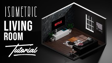 How To Create Isometric Living Room in Blender 2.8 !