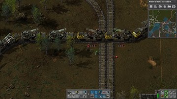 Factorio 100 Car Artillery Train