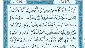 سورة إبراهيم (كامله مكتوبه) - للشيخ ماهر المعيقلي