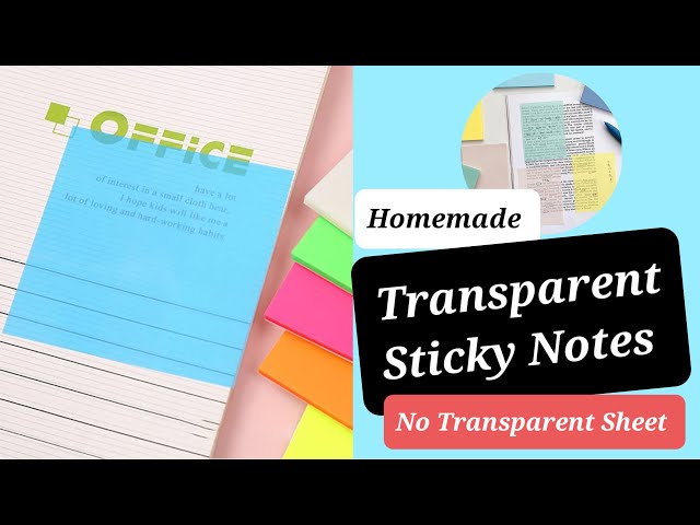 Mini Circle Transparent Sticky Notes