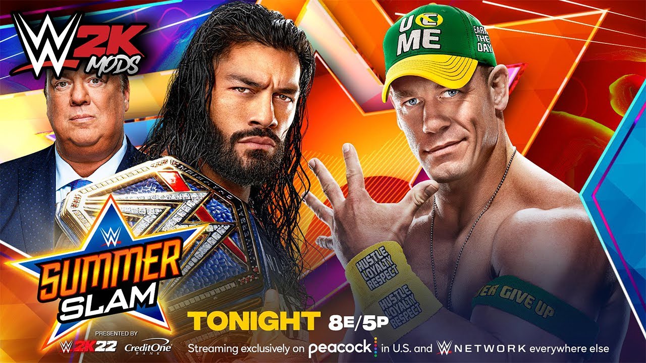 SUMMER SLAM 2021 - ROMAN REIGNS VS JOHN CENA