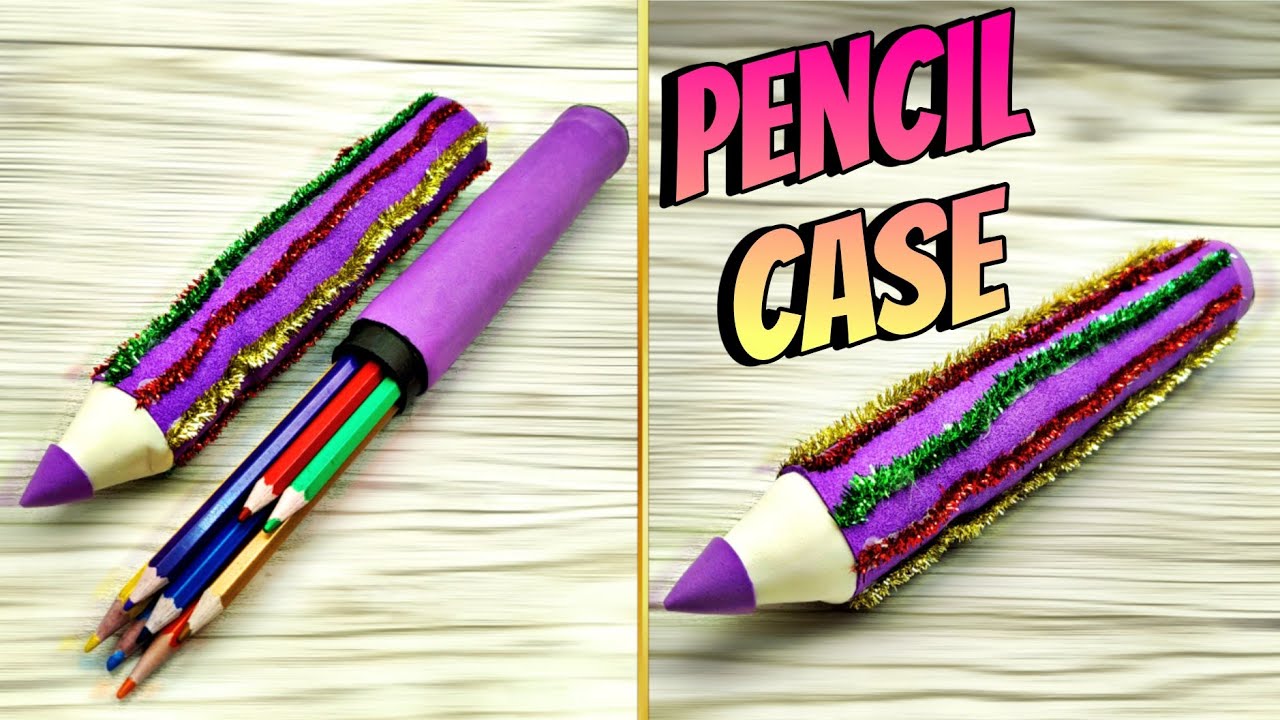 DIY/Cheap and simple materialsHow to make pencil case at home/pencil