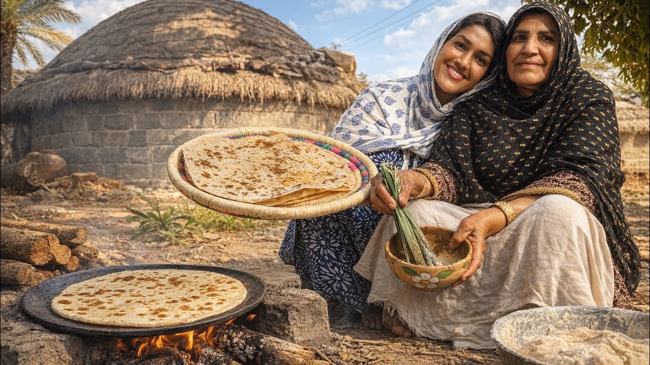 No Oven, No Gas… Just Fire | Traditional Bread |Fermented Anchovy Sauce (Mahyaveh) – Part 3