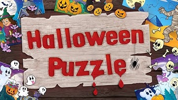 Halloween Jigsaw Puzzles for Kids - App Gameplay Video