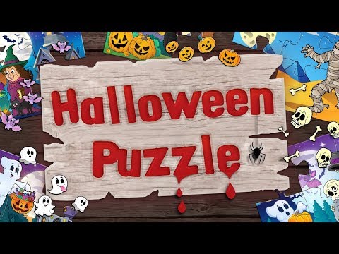 Halloween Jigsaw Puzzles for Kids - App Gameplay Video