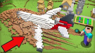 HUGE PLANE CRASHED IN OUR VILLAGE IN MINECRAFT ? 100% TROLLING TRAP !