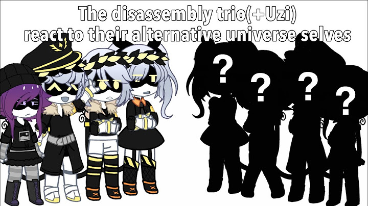 || The disassembly trio(+Uzi) react to their alternative universe selves || Murder Drones ||
