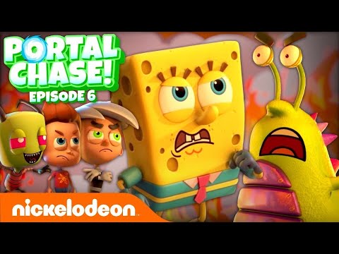 SpongeBob, Danger Force & The Loud House FINAL Battle w/ the Slime Monster! ? | Portal Chase 6 | NCU