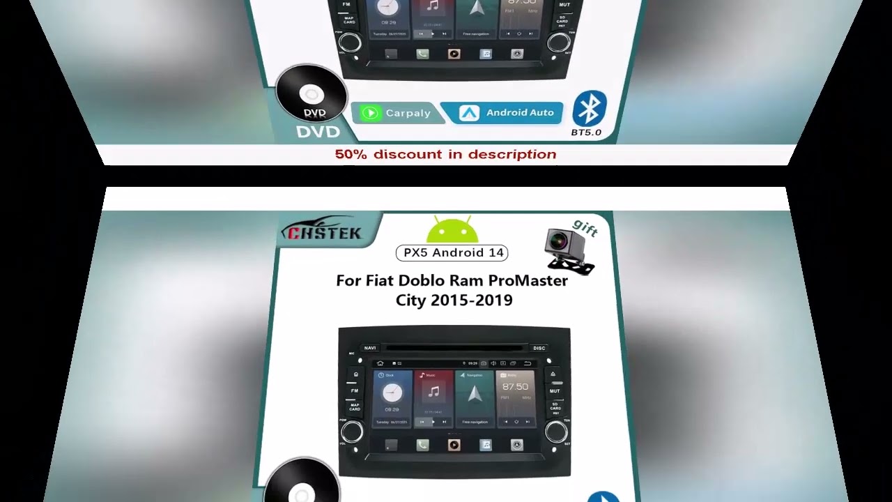 Latest Products You Must Know! CHSTEK Car Radio Android 14 For Fiat Doblo Ram ProMaster City 201