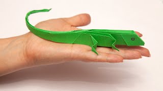 How to make an origami paper lizard | #Origami #lizard