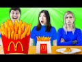 BIG VS MEDIUM VS SMALL FOOD CHALLENGE | EATING DIFFERENT TYPES OF TINY & GIANT FOOD BY CRAFTY HACKS