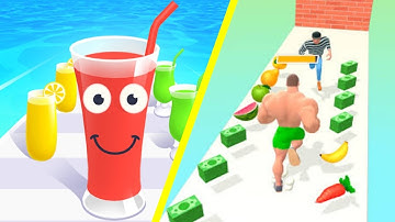 🟢 🟡 Juice RunVsMuscle Rush All Levels Gameplay Walkthrough Android iOS Gaming NO. 12