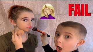 My brother does my makeup!