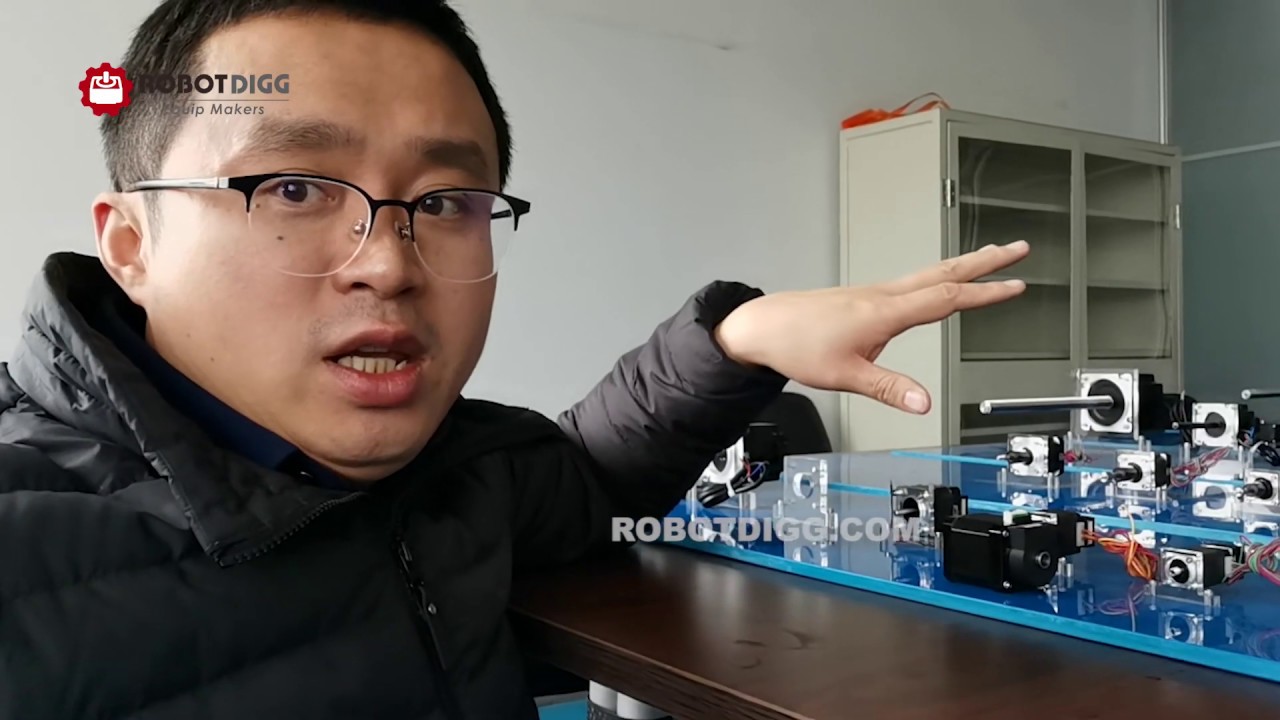 RobotDigg captive linear stepper motor and hollow shaft stepper motor ...