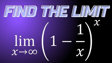 Limit of (1-1/x)^x as x approaches infinity