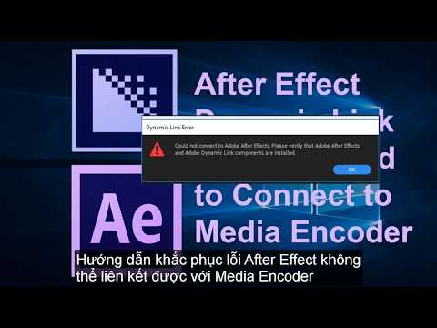 Adobe Media Encoder chưa được cài đặt Sửa lỗi Không thể xuất Video trong After Effects 2019