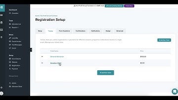 EventCreate Support: Remove Ticket Type Instructional Video