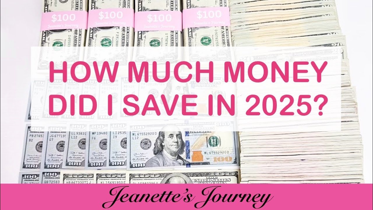 HUGE CASH COUNT | HOW MUCH MONEY DID I SAVE IN 2025? | FINAL SAVINGS COUNT | JANUARY 2026